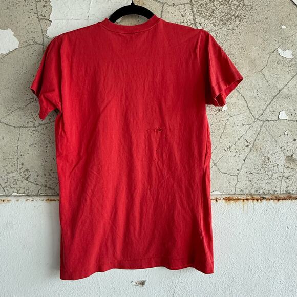 Vintage 90s Chicago Bulls T-Shirt Red B-Ball Graphic Made in USA Size Youth XL - Picture 4 of 5